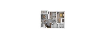 Oakwood 2  Bed   2  Bath   1,110 Sq. Ft. at Woodstone at Metro North Crossing Apartments, Missouri