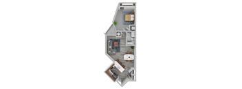 Vista 03 Floorplan at Vista Condominiums, Kansas