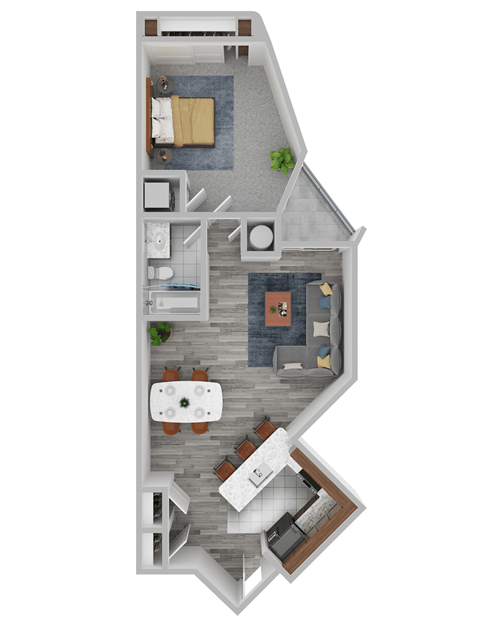 VISTA 04 P 1 Bed 1 Bath 654 Sq. Ft. at Vista Condominiums, Kansas 66103