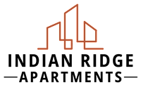 The image is a logo for Indian Ridge Apartments.