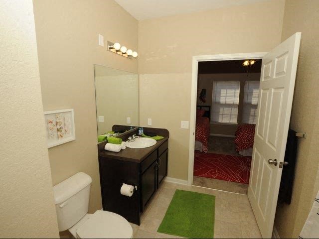 a bathroom with a toilet and a sink and a mirror