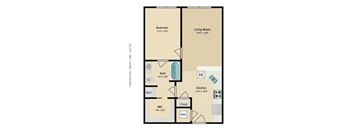 1 Bedroom 1 Bath 596