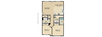2 Bedroom 2 Bath 1139