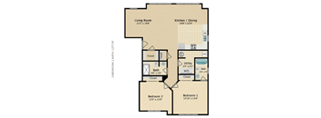 2 Bedroom 2 Bath 1277