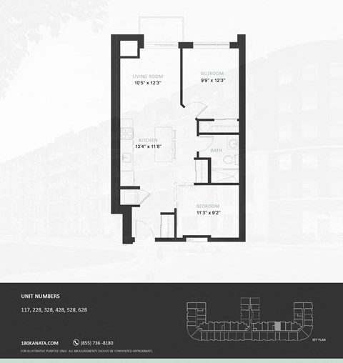 2BBi Floor Plan at The Woods at 180 Kanata Avenue, Kanata, K2K 3L9