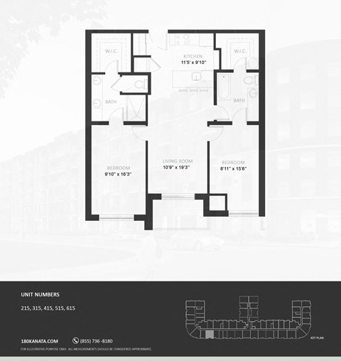 2EC Floor Plan at The Woods at 180 Kanata Avenue, Kanata, Ontario