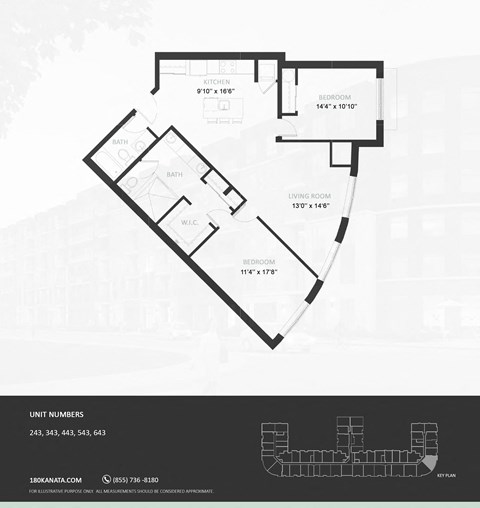 2FD Floor Plan at The Woods at 180 Kanata Avenue, Kanata, Ontario, K2K 3L9