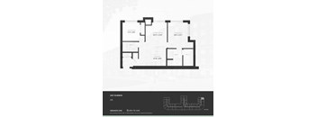 2GE Floor Plan at The Woods at 180 Kanata Avenue Apartments, Kanata, K2T 0T4