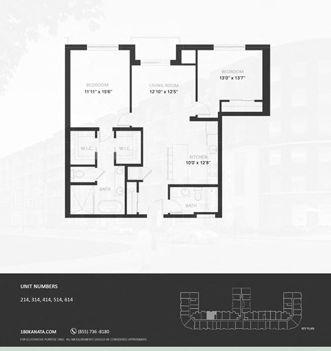 2L Floor Plan at The Woods at 180 Kanata Avenue, Kanata, K2K 3L9