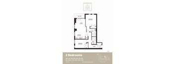 2C Floor Plan at 150 Marketplace, Ottawa, Ontario