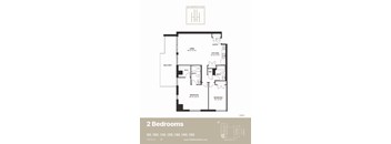 a floor plan of a bedroom apartment