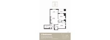 a floor plan of a bedroom apartment