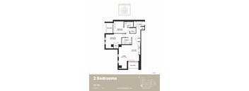 2Ea Floor Plan at 150 Marketplace, Ottawa, ON