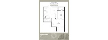 floor plan of the two bedroom seven floor house plan