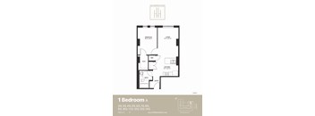a floor plan of a bedroom apartment