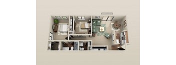 a bedroom floor plan is shown in this image