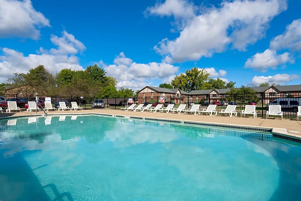 the swimming pool at our apartments