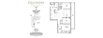 A floor plan for a condo named Equinoxe is displayed.