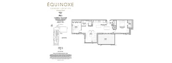 A floor plan for a property located in Équinoxe Condos.