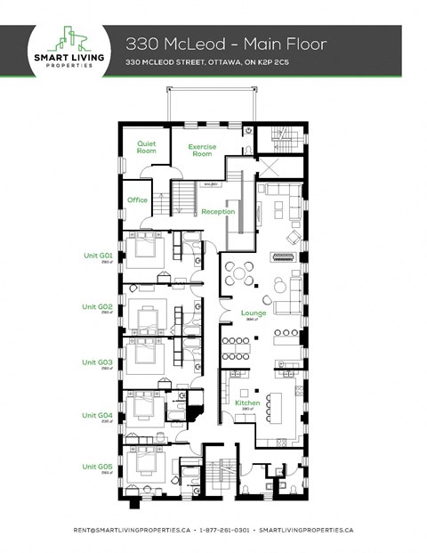 330 McLeod Street Studio-3 Beds Apartment, Student for Rent - Photo Gallery 8