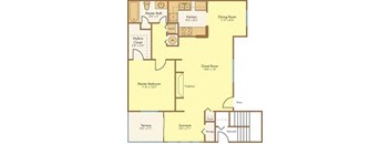 BELMONT Floor Plan at Madison Oaks Apartment Homes, LLC, Palm Harbor
