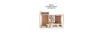 A2 Palms Floor Plans at DEL ORO APARTMENT HOMES, Plantation, FL, 33313