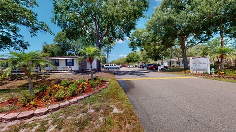Street view of Mount Dora Apartments entrance