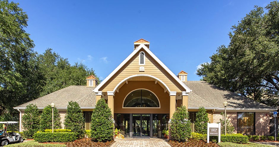 Clubhouse Exterior at Newport Colony Apartment Homes, Casselberry