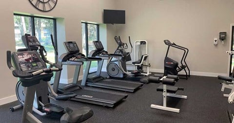 Cardio Machines In Gym at Newport Colony Apartment Homes, Casselberry, FL