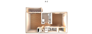 Floor Plan A-2 at DEL ORO APARTMENT HOMES, Plantation, Florida