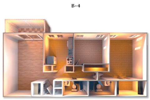 Floor Plan B-4 at DEL ORO APARTMENT HOMES, Plantation, FL, 33313