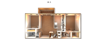 Floor Plan B-5 at DEL ORO APARTMENT HOMES, Plantation, FL