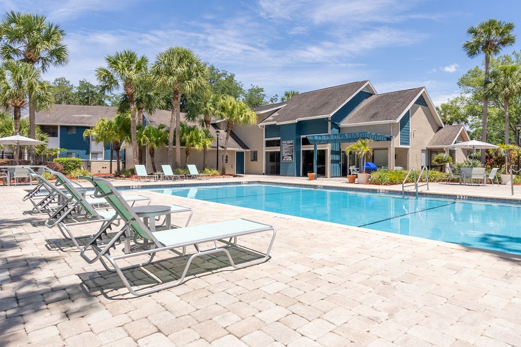 the swimming pool at the preserve at polo apartments fl  at Fisherman's Landing Apartment Homes, Tampa, Florida