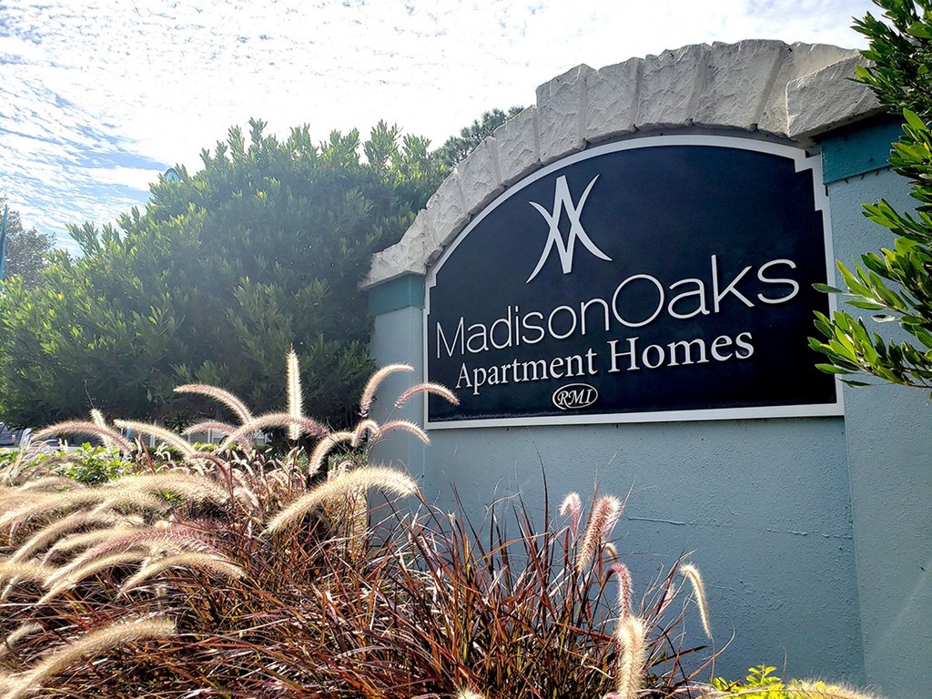 the sign apartment homes at Madison Oaks Apartment Homes, LLC, Palm Harbor Florida