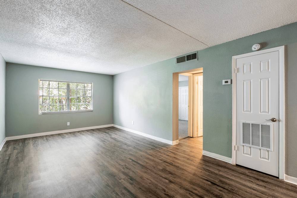 empty living room at Bella Mar Apartments