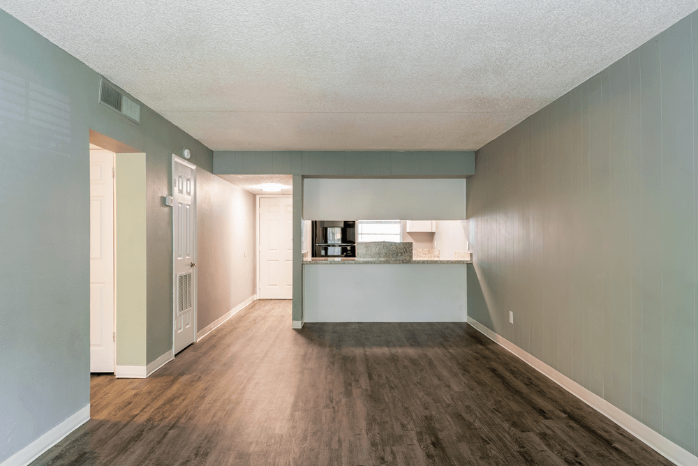 living room and kitchen area at Bella Mar Apartments