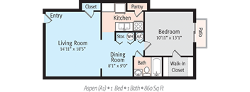 a floor plan of a living room with a kitchen and a dining room