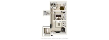 Willow Floor Plan at Aspen Grove Apartment Homes, Pennsylvania, 18974