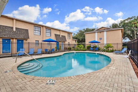 our apartments have a resort style swimming pool