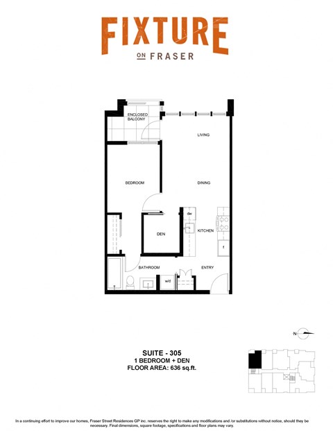the floor plan of fixeur of fraser