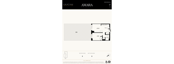 A floor plan for a residence in Amara, New York.