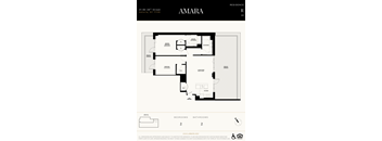 A floor plan for a residence named Amara in Astoria, NY.