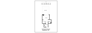 Unit Type 2H Floor Plan at The Icon 52 Apartments, Woodside, New York