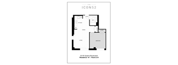 Unit Type A (2nd-9th Floor) Floor Plan at The Icon 52 Apartments, Woodside, NY