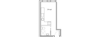 a floor plan of a small apartment