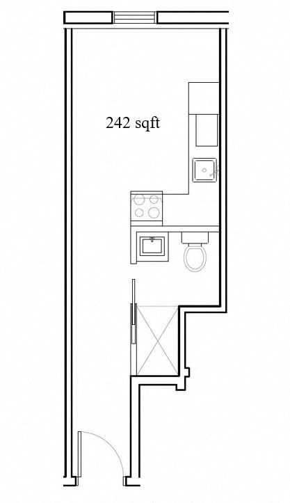 the floor plan for the second floor of a small house