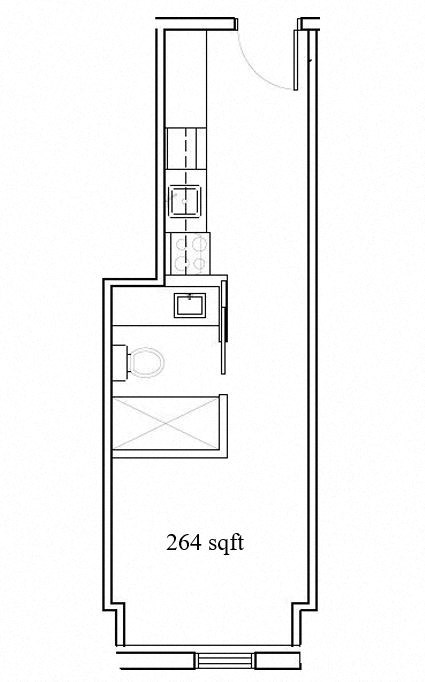 the floor plan for a small house with a loft