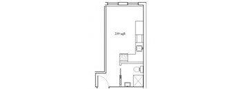 a small floor plan of a small apartment