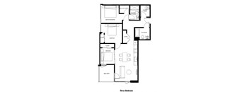 a black and white floor plan of a house