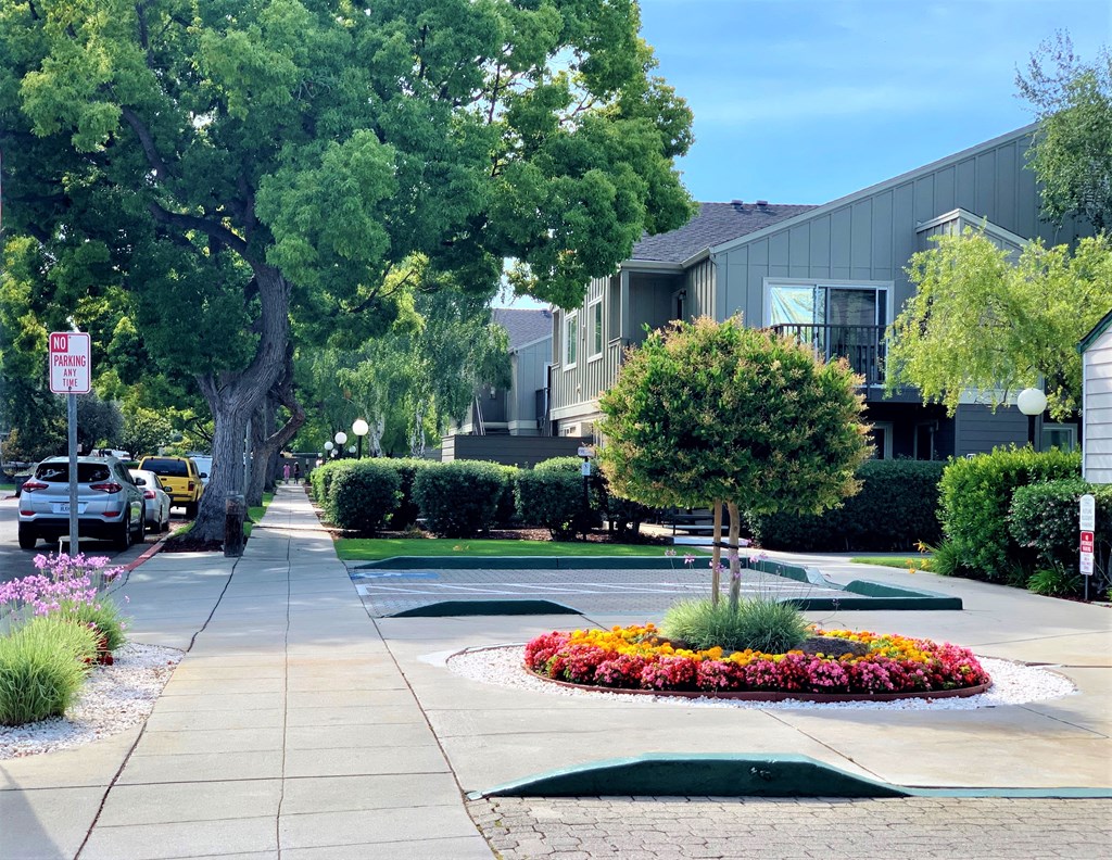 landscaping on Washington side, front of office